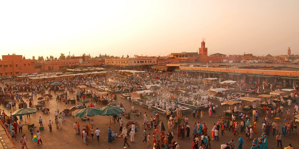 Marrakech Jemaa el Fna market city